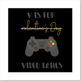 v is for video games Posters and Art